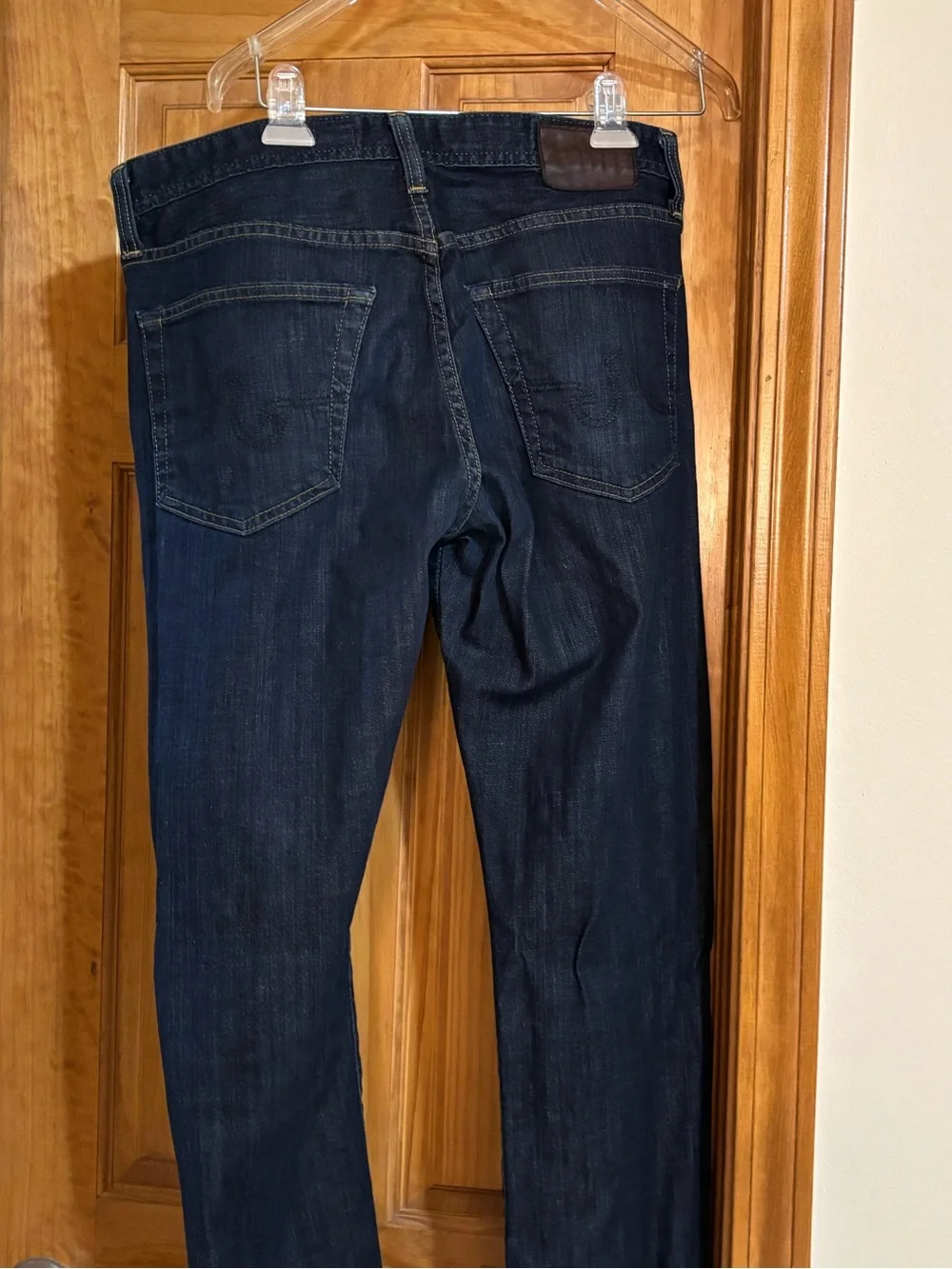 Adriano Goldschmied Men’s Dark Blue Straight-Leg Jeans sustainable LA